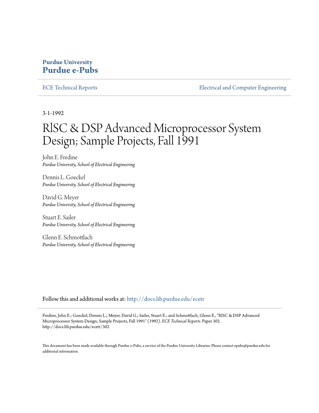 Rlsc & DSP Advanced Microprocessor System Design