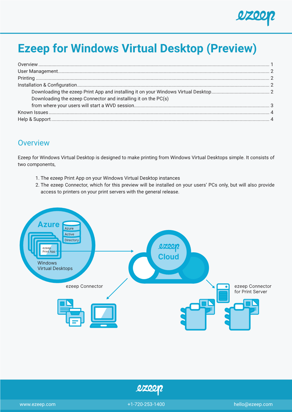 Ezeep for Windows Virtual Desktop (Preview)