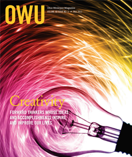 FORWARD THINKERS WHOSE IDEAS and ACCOMPLISHMENTS INSPIRE and IMPROVE OUR LIVES the Opposite VOLUME 88 ISSUE NO
