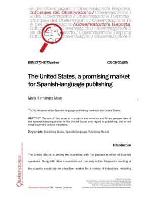 The United States, a Promising Market for Spanish-Language Publishing