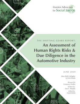 An Assessment of Human Rights Risks & Due Diligence in The
