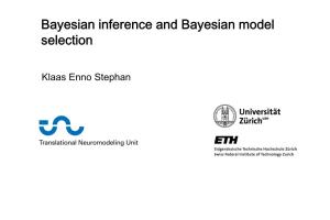 Bayesian Inference and Bayesian Model Selection