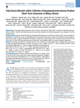 Total Serum Bilirubin Within 3&Nbsp