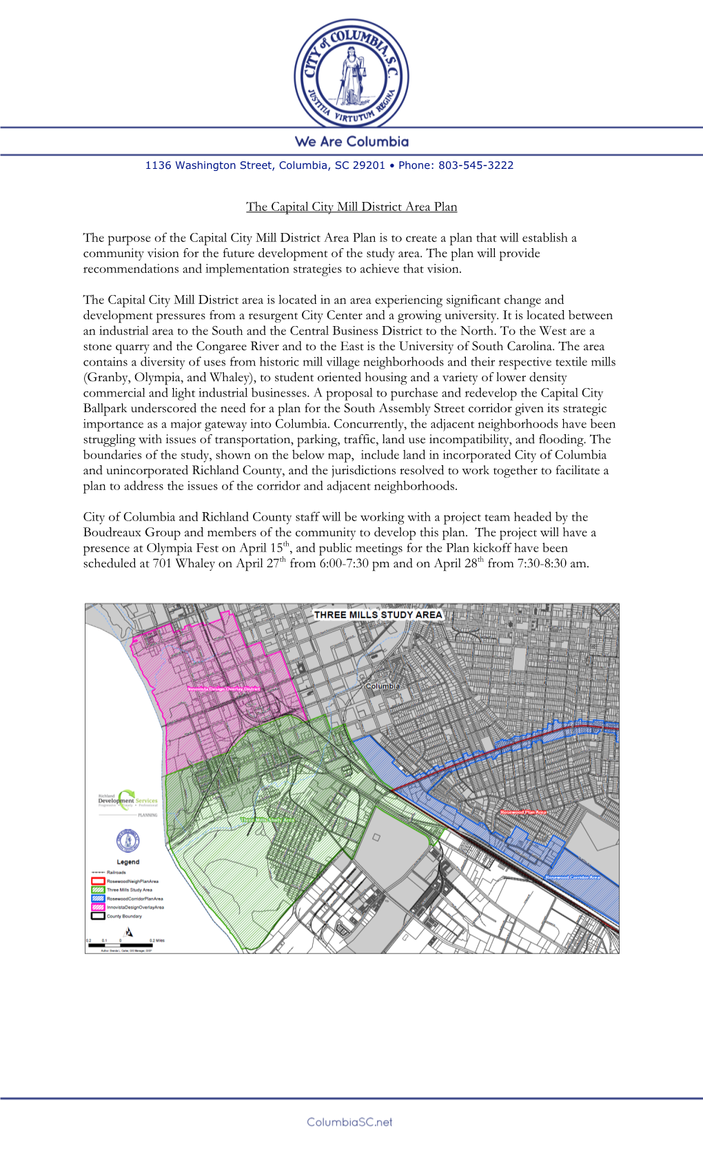 Capital City Mill District Area Plan