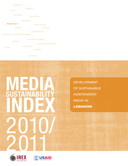 SUSTAINABILITY INDEPENDENT MEDIA in INDEX Lebanon 2010/ 2011