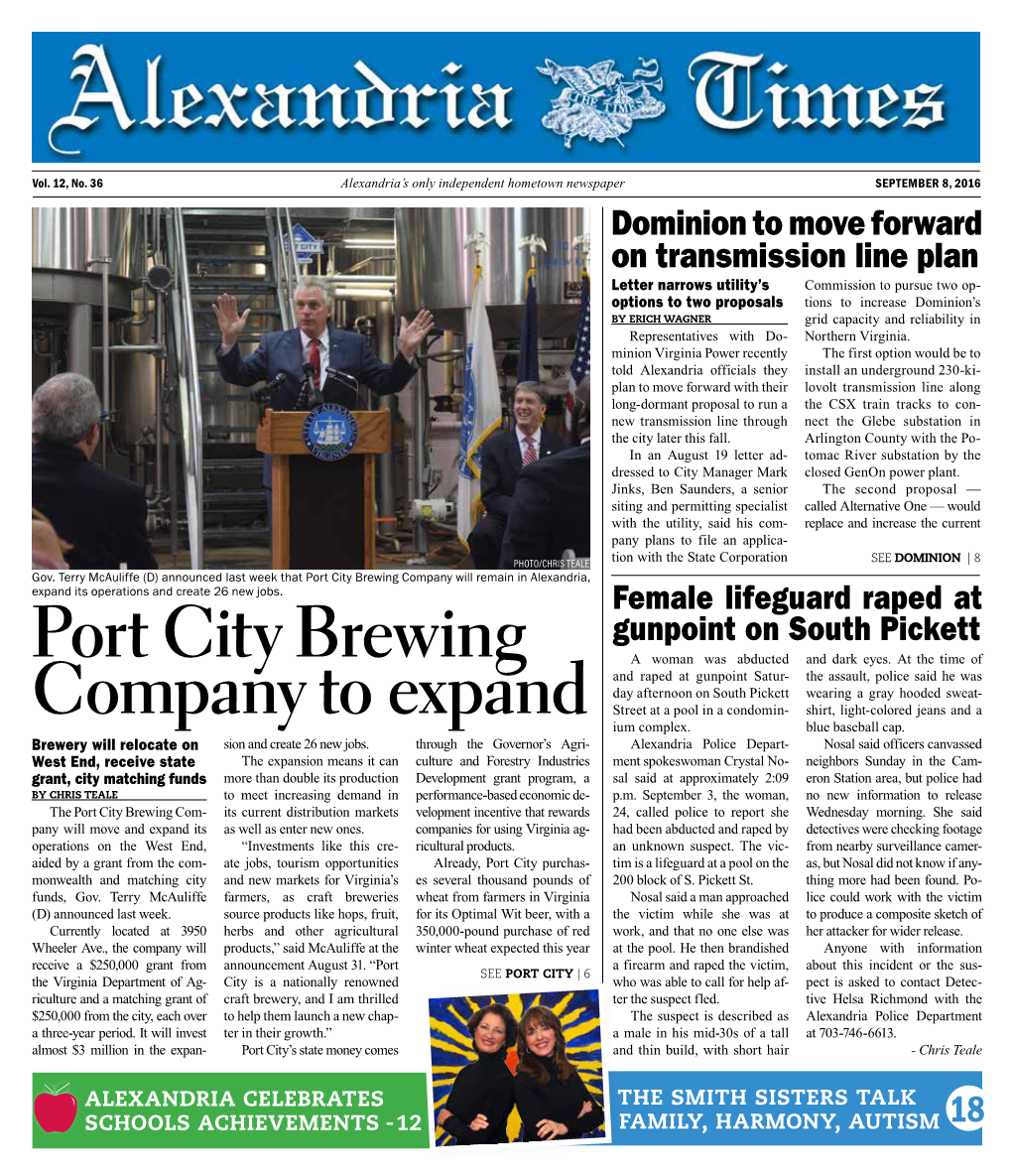 Port City Brewing Company to Expand