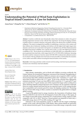 Understanding the Potential of Wind Farm Exploitation in Tropical Island Countries: a Case for Indonesia