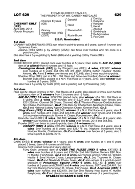 Lot 629 the Property of Mr