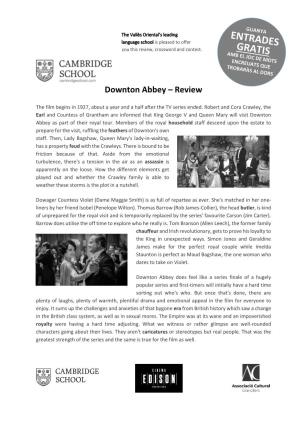 Downton Abbey – Review