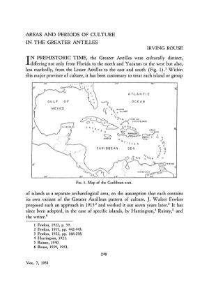 Areas and Periods of Culture in the Greater Antilles Irving Rouse