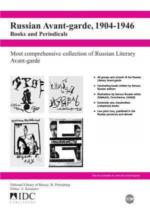 Russian Avant-Garde, 1904-1946 Books and Periodicals