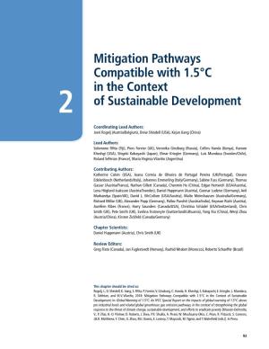 Mitigation Pathways Compatible with 1.5°C in the Context of Sustainable Development