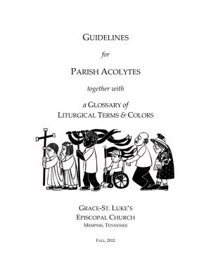 Guidelines Parish Acolytes