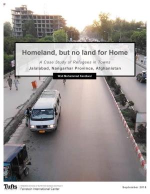 Homeland, but No Land for Home a Case Study Of
