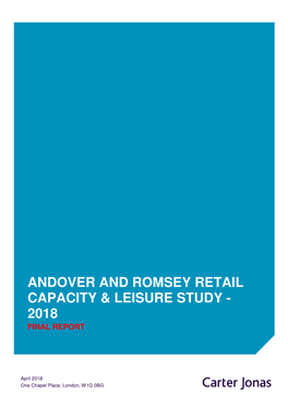 Andover and Romsey Retail Capacity & Leisure Study - 2018 Final Report