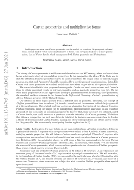 Arxiv:1911.13147V5 [Math.DG] 27 Jan 2021