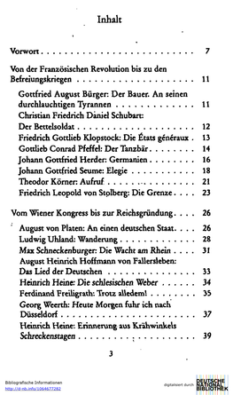 Inhalt Heinrich Heine: Die Schjesischen Weber
