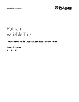 VT Multi Asset Absolute Returnannual Report