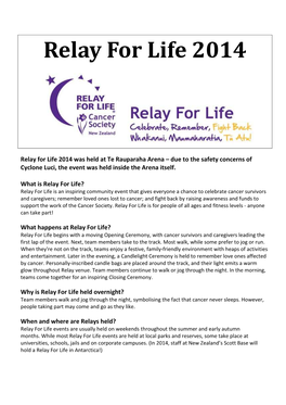 Relay for Life 2014