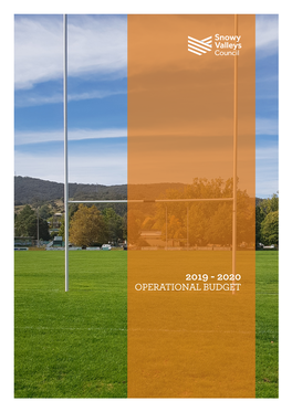 2019/2020 Operational Budget(PDF, 2MB)