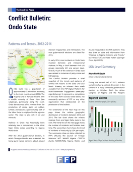 Conflict Bulletin: Ondo State