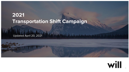 2021 Transportation Shift Campaign