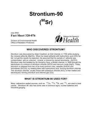 Strontium-90 (90Sr)