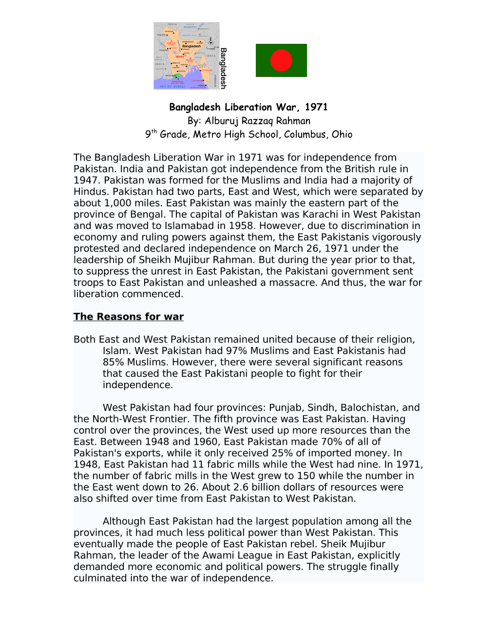 Liberation War of Bangladesh