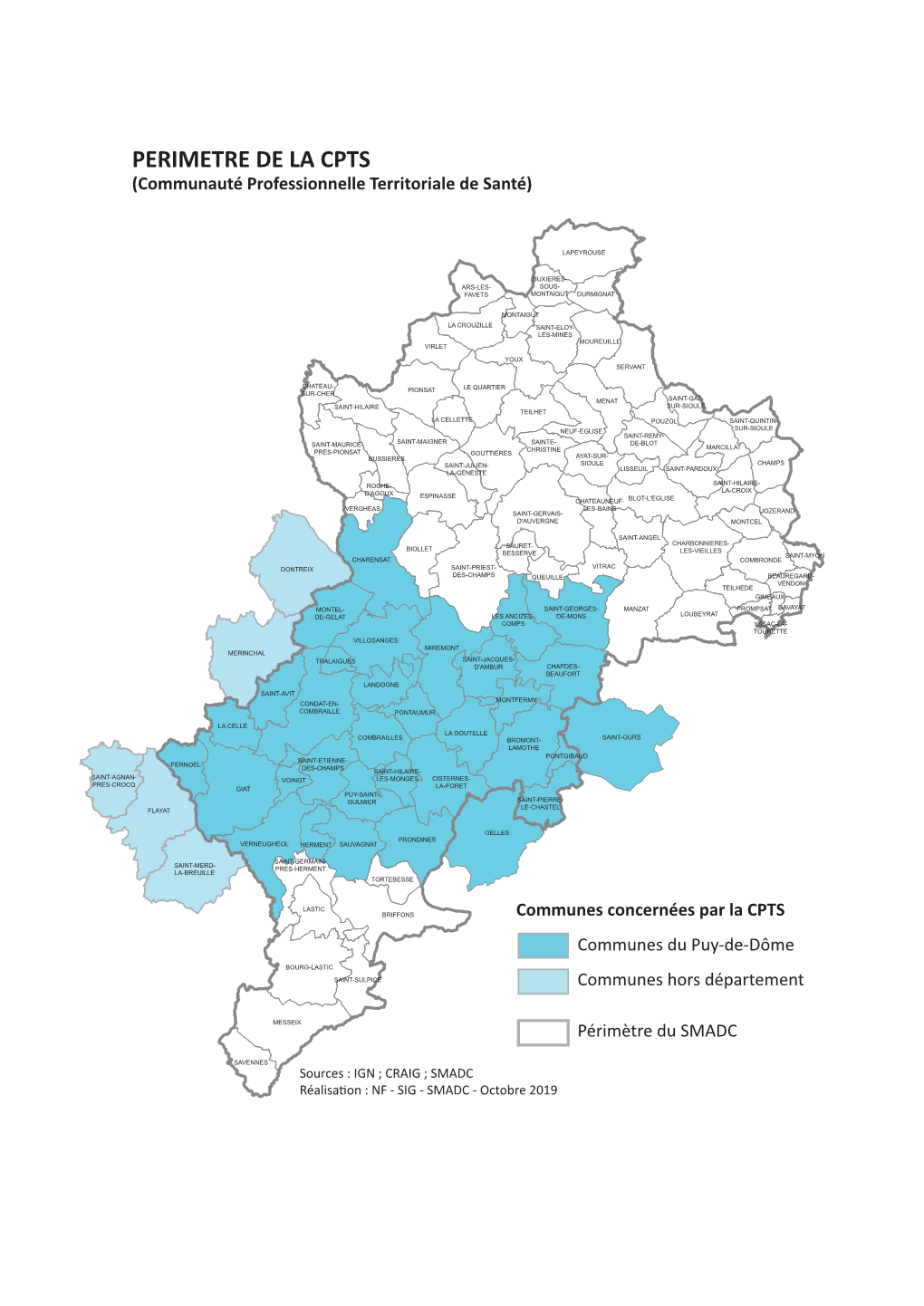 PERIMETRE DE LA CPTS (Communauté Professionnelle Territoriale De Santé)