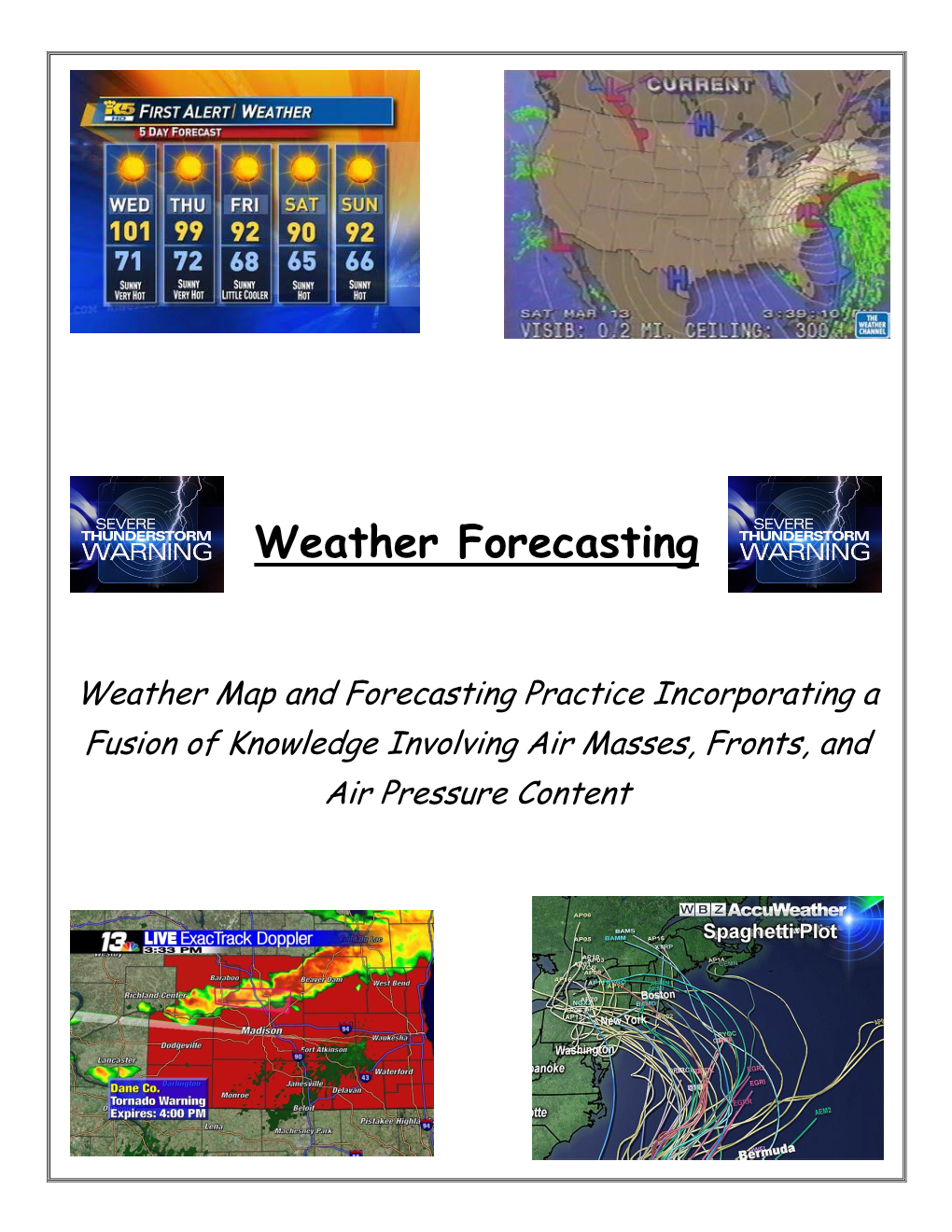 Weather Forecasting Activities.Pdf