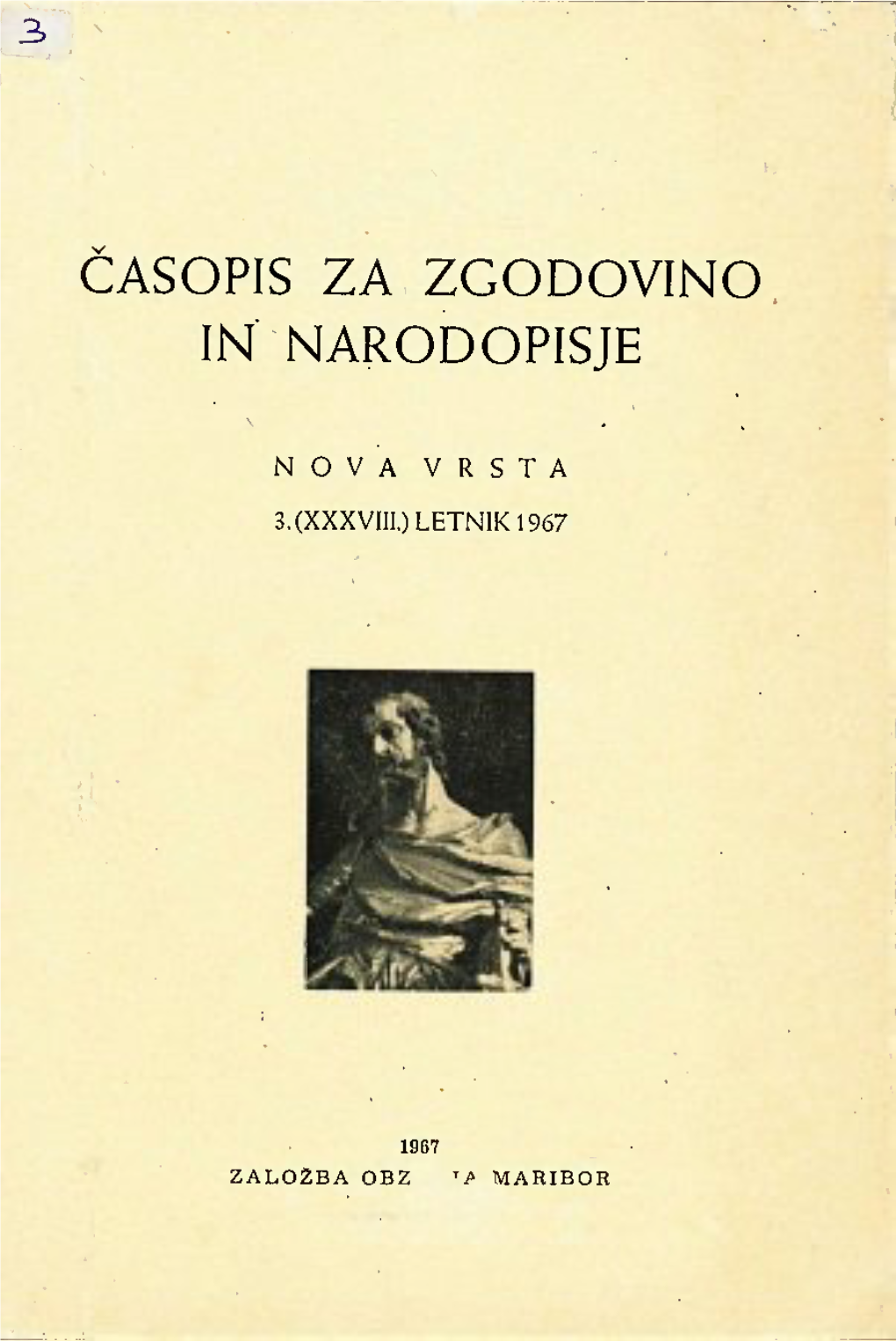 Časopis Za Zgodovino in Narodopisje