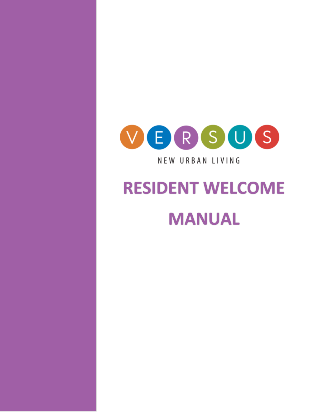 Resident Welcome Manual