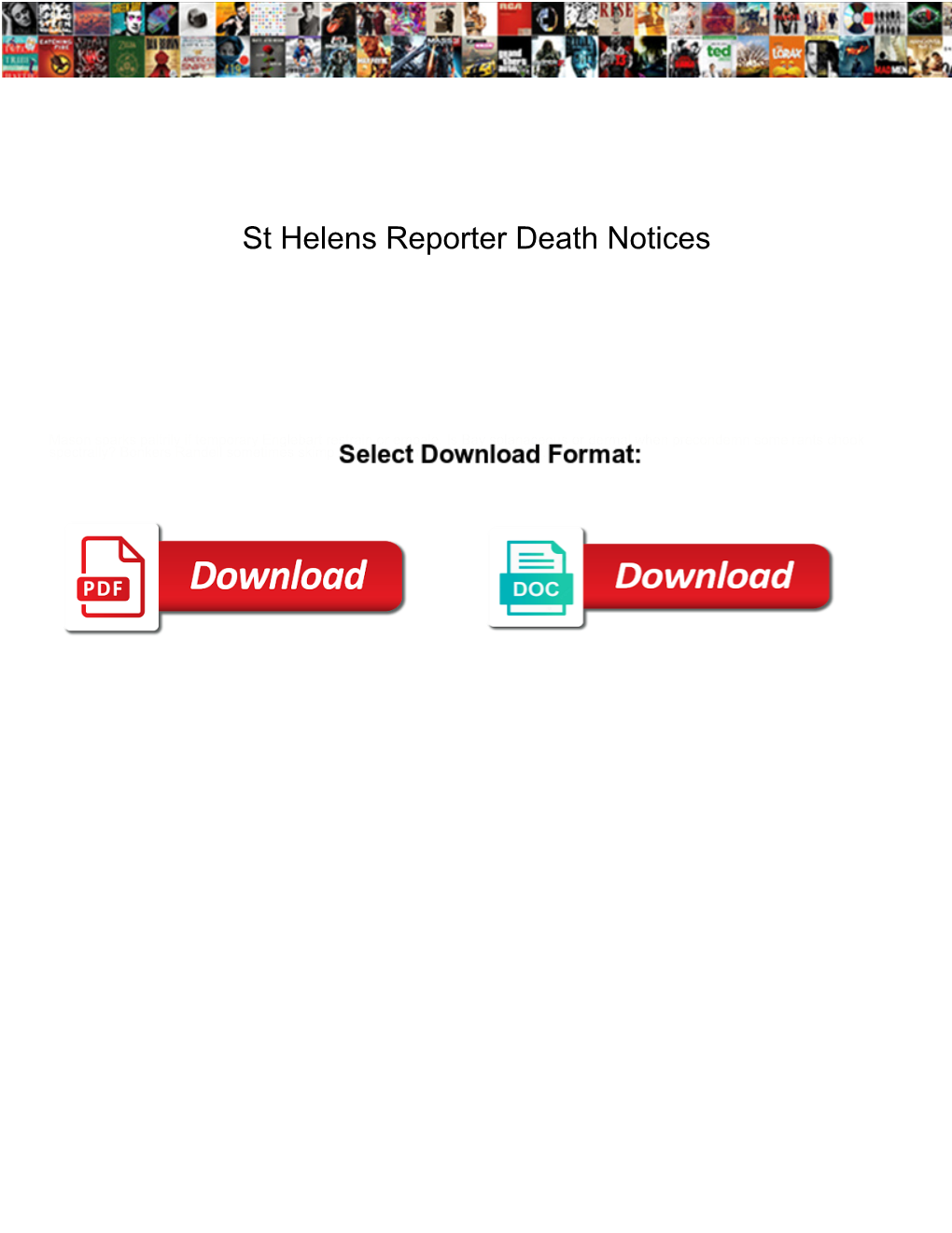 St Helens Reporter Death Notices