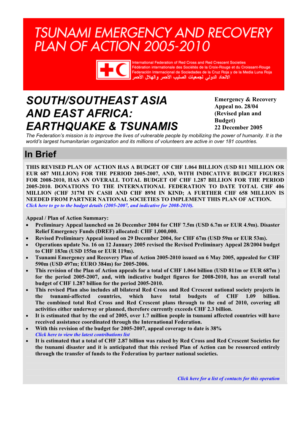 South/Southeast Asia and East Africa