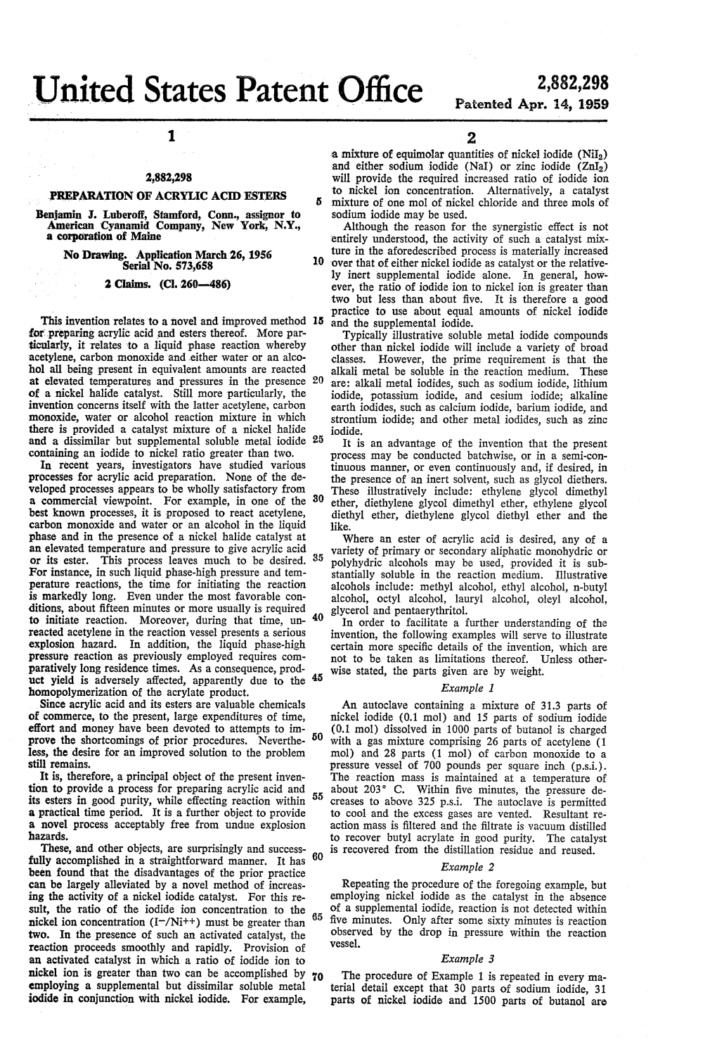 United States Patent 0 