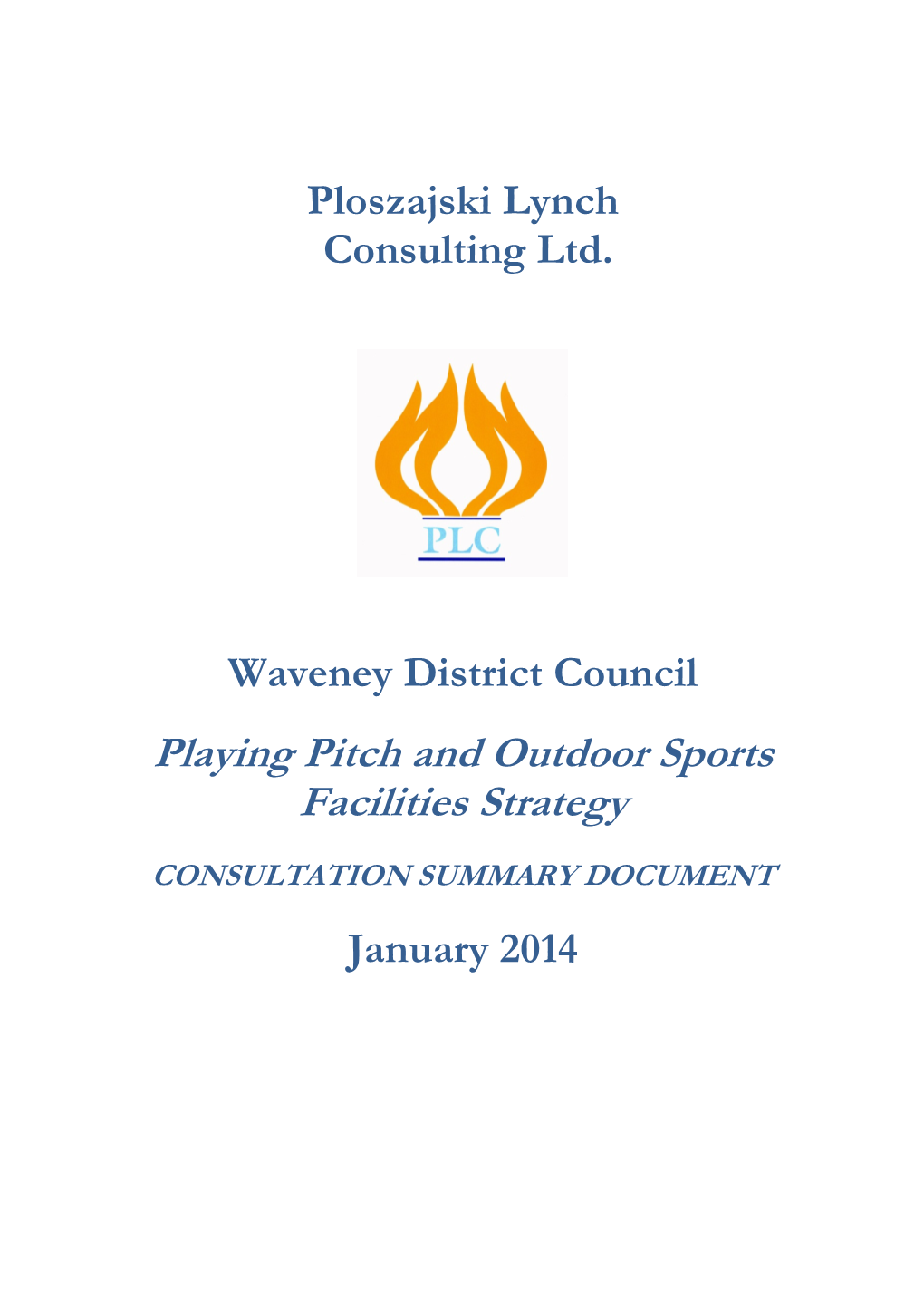 Playing Pitch and Outdoor Sports Facilities Strategy