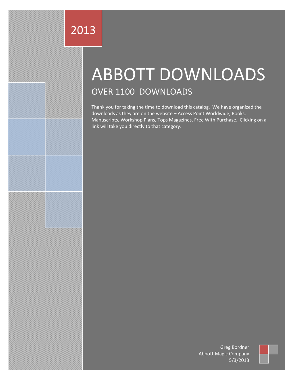 Abbott Downloads Over 1100 Downloads