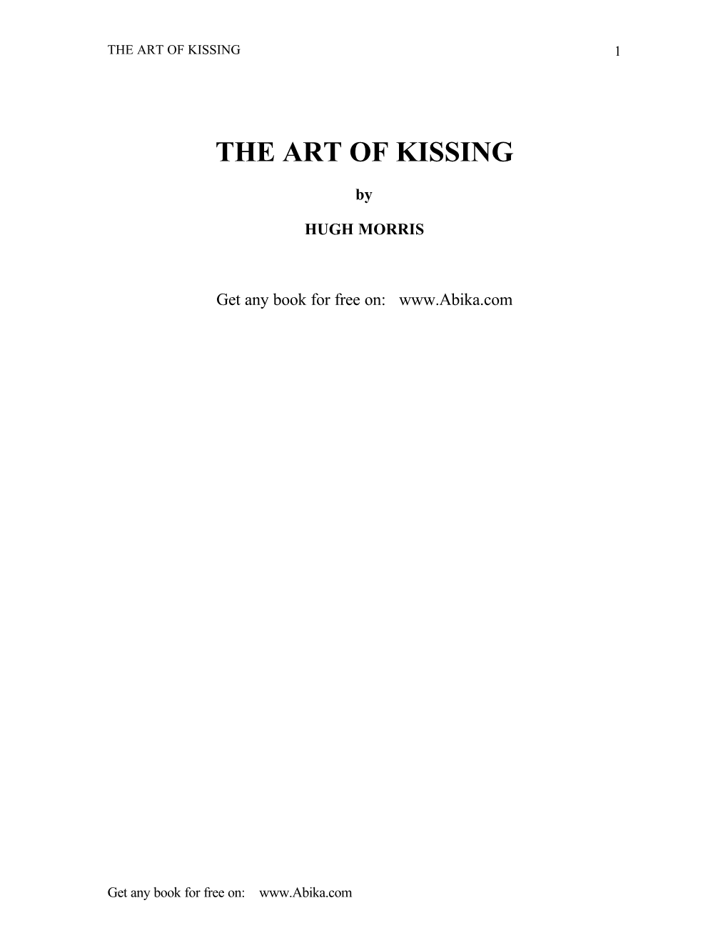 The Art of Kissing 1