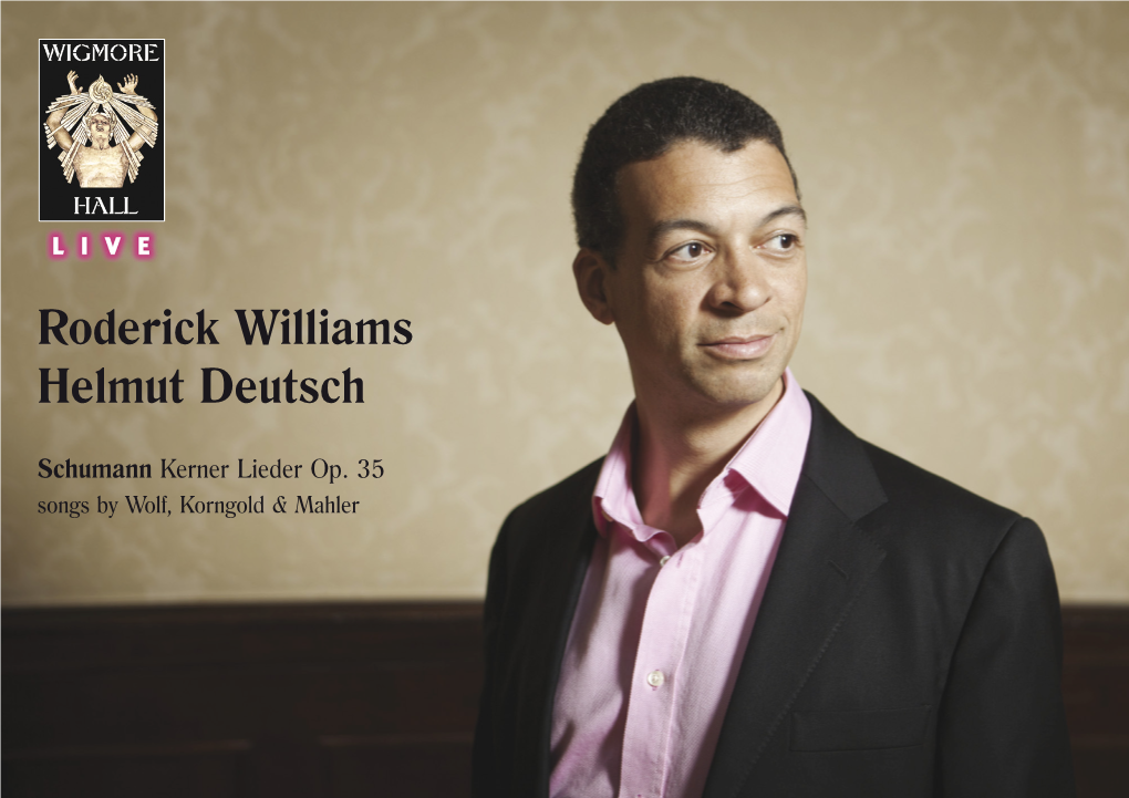 Roderick Williams Helmut Deutsch