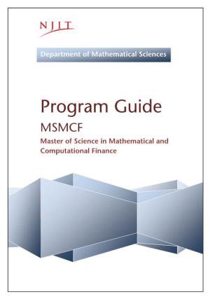 MSMCF Program Guide