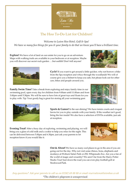 Luton Hoo Hotel, Golf & Spa! We Have So Many Fun Things for You & Your