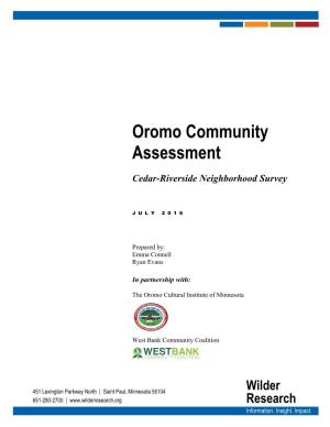 Oromo Community Assessment