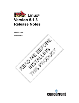 Redhawk Linux Version 5.1.3 Release Notes Iii Contents