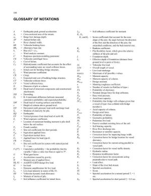 Glossary of Notations