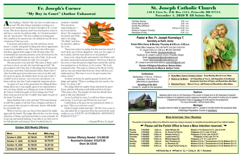 November-1-2020-St-Joseph-Parish-Bulletin