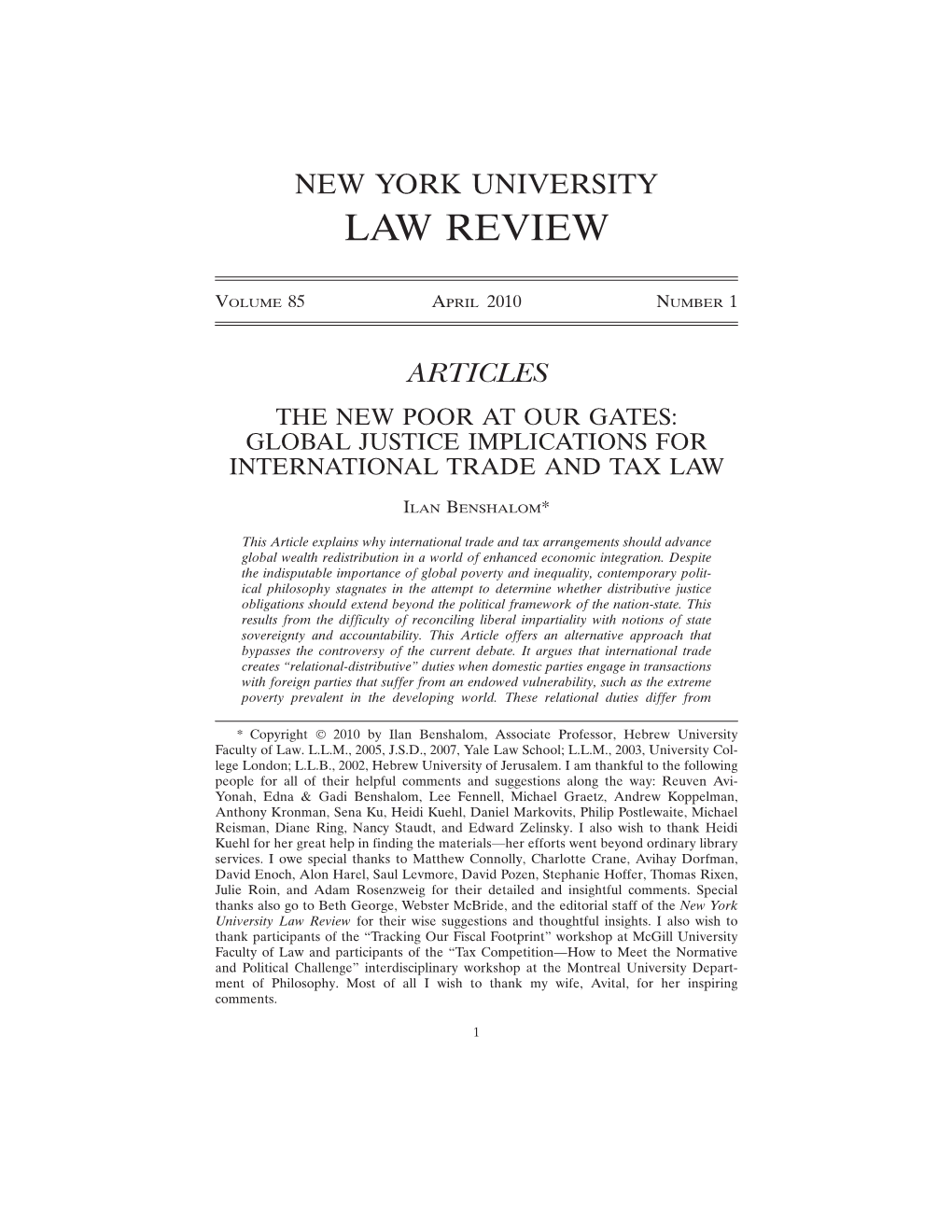 NYU Law Review