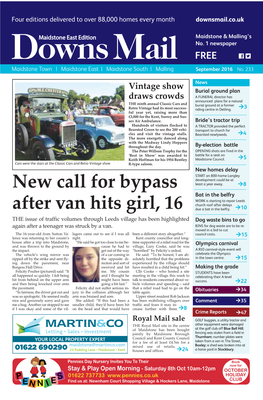 New Call for Bypass After Van Hits Girl, 16