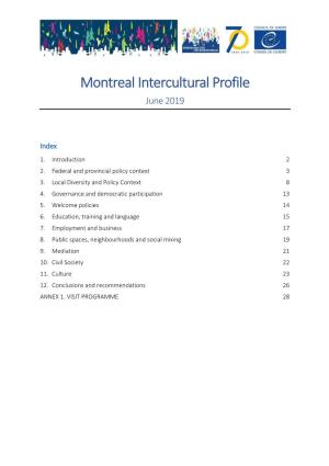 Montreal Intercultural Profile June 2019