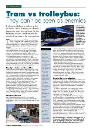 Tram Vs Trolleybus: They Can't Be Seen As Enemies