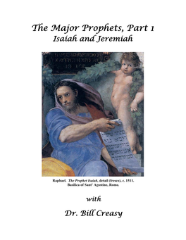 Syllabus, Isaiah and Jeremiah